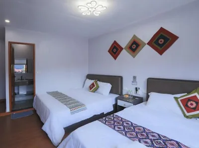 Quadruple Room with Garden View — Sapa Succulent Garden Homestay - Vườn Sen Đá Homestay